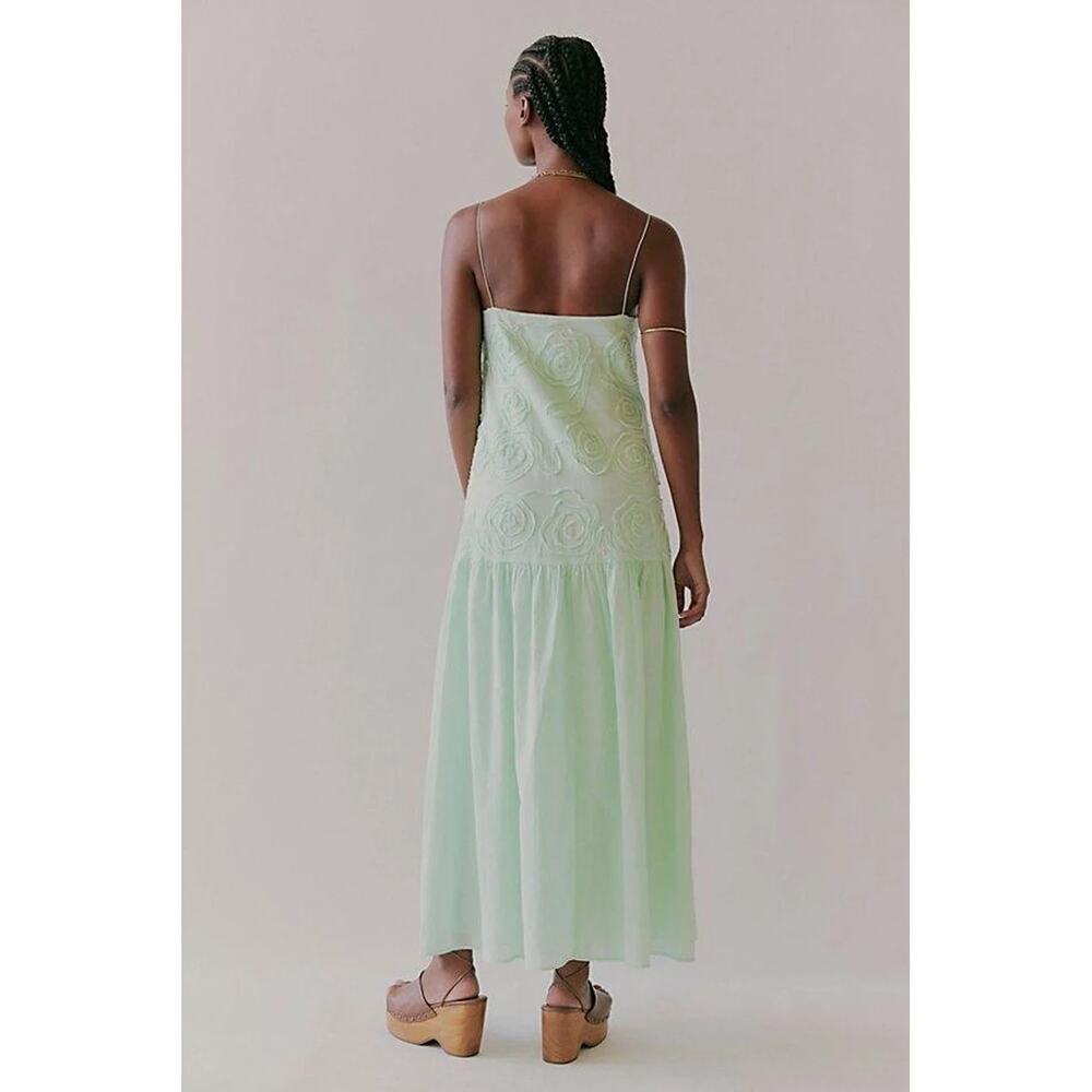 Bec & Bridge Haze Textured Floral Maxi Dress Mint Green Women's Size US 2 NWT - Picture 3 of 14